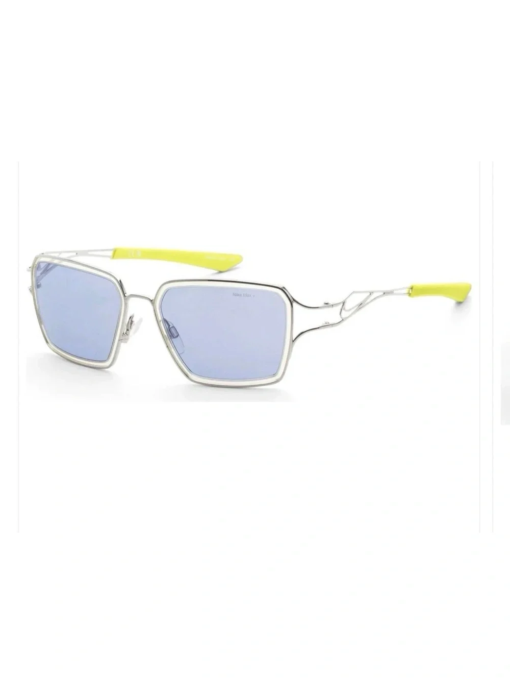 ⚡️Nike Max+ Veil Prism EV24049 Silver Yellow Blue Sunglasses New in Box!⚡️
